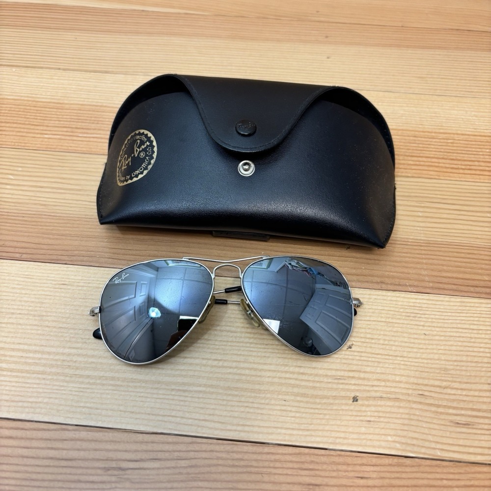 Ray-Ban RB3025 Aviator Unisex Sunglasses - Silver